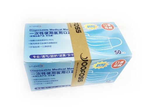 一次性醫(yī)用口罩的產品束帶包裝